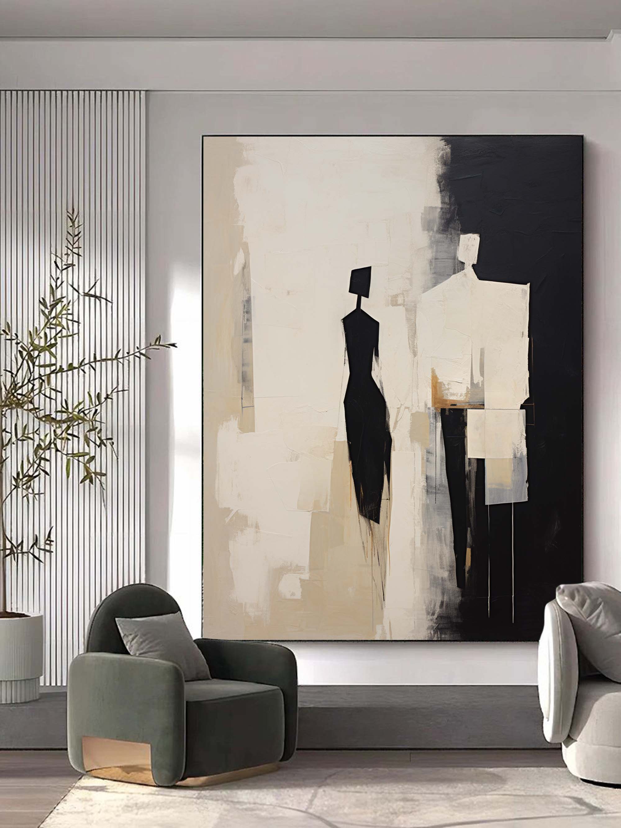 Minimalist Cubist Figure Art JC0014 - Viral Wall Art